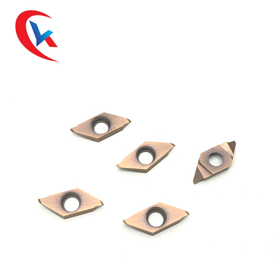 O carboneto de tungstênio de gerencio do cortador TKFT12RB6000 da linha introduz o revestimento de bronze HRA 91,8