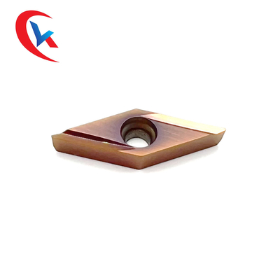 Inserções de terminação do carboneto de tungstênio da lâmina VBGT 110302 R-Y Bronze Wear-Resistant Coating HRA 91,8 do CNC