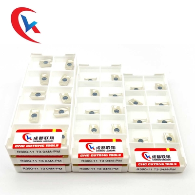 A trituração do ombro de R390 11T304PM introduz o processamento das peças de aço, inserções de trituração do carboneto de aço inoxidável