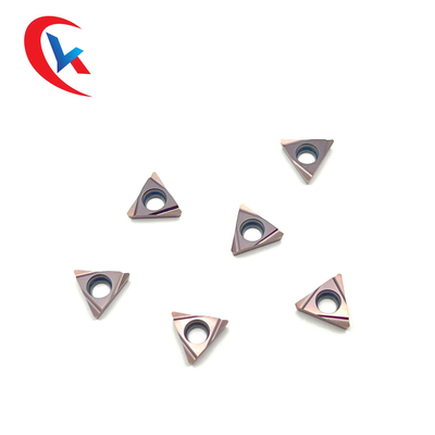 Inserções do carboneto de tungstênio do ângulo do de ponta de TPGH090202L-S 60° para fazer à máquina