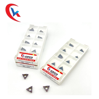 Inserções do carboneto de TPGH110302 L-S Pvd Coating Tungsten com ângulo do de ponta 60°