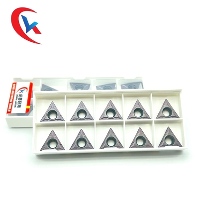O carboneto de tungstênio da máquina do CNC TCMT16T304 introduz o revestimento de aço inoxidável