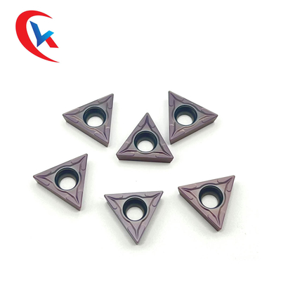 O carboneto de tungstênio da máquina do CNC TCMT16T304 introduz o revestimento de aço inoxidável
