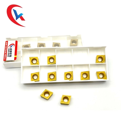 O carboneto de tungstênio CCMT09T304 introduz o revestimento químico para as peças de aço