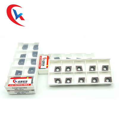 O carboneto de tungstênio CCMT09T304 introduz o revestimento físico de terminação de aço inoxidável