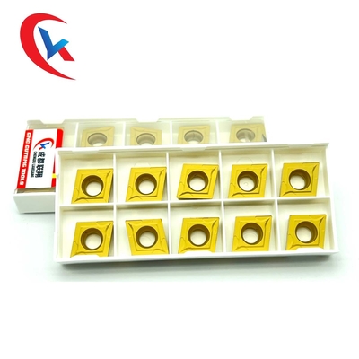 O carboneto de tungstênio CCMT120404 introduz o revestimento químico especial para as peças de aço