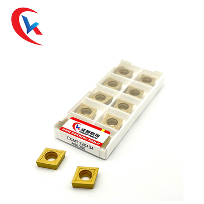 O carboneto de tungstênio CCMT120404 introduz o revestimento químico especial para as peças de aço