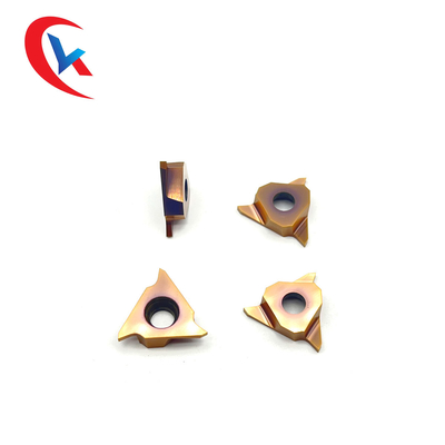 GBA43R100 corte de ponta físico de bronze do revestimento três e entalho do carboneto da ferramenta que sulca inserções