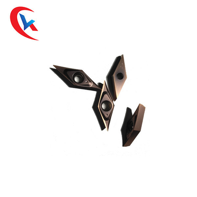 Vista - o carboneto de gerencio resistente das inserções VCGT110302ML do carboneto de tungstênio do CNC que sulca inserções