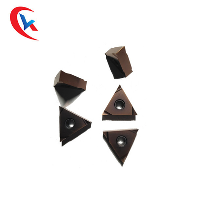 Máquina do cermet da cabeça de TNGG160401 R-S Triangular Lathe Blade que aperta inserções do carboneto de tungstênio da lâmina