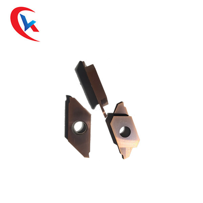 O carboneto de tungstênio da máquina do CNC introduz o entalhe HRC 35 - do corte do aço de ferramenta o carboneto 50 que sulca inserções