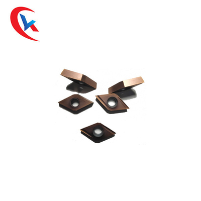 A ferramenta do torno do carboneto da perfuração de Cermeted introduz inserções moventes do carboneto de tungstênio da lâmina do cermet da máquina do revestimento do CVD