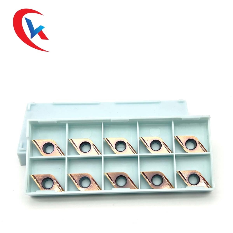 A ferramenta do torno do carboneto da perfuração de Cermeted introduz inserções moventes do carboneto de tungstênio da lâmina do cermet da máquina do revestimento do CVD